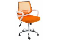 Кресло компьютерное Woodville Ergoplus белое / оранжевое