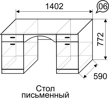 Стандартные размеры для письменного стола