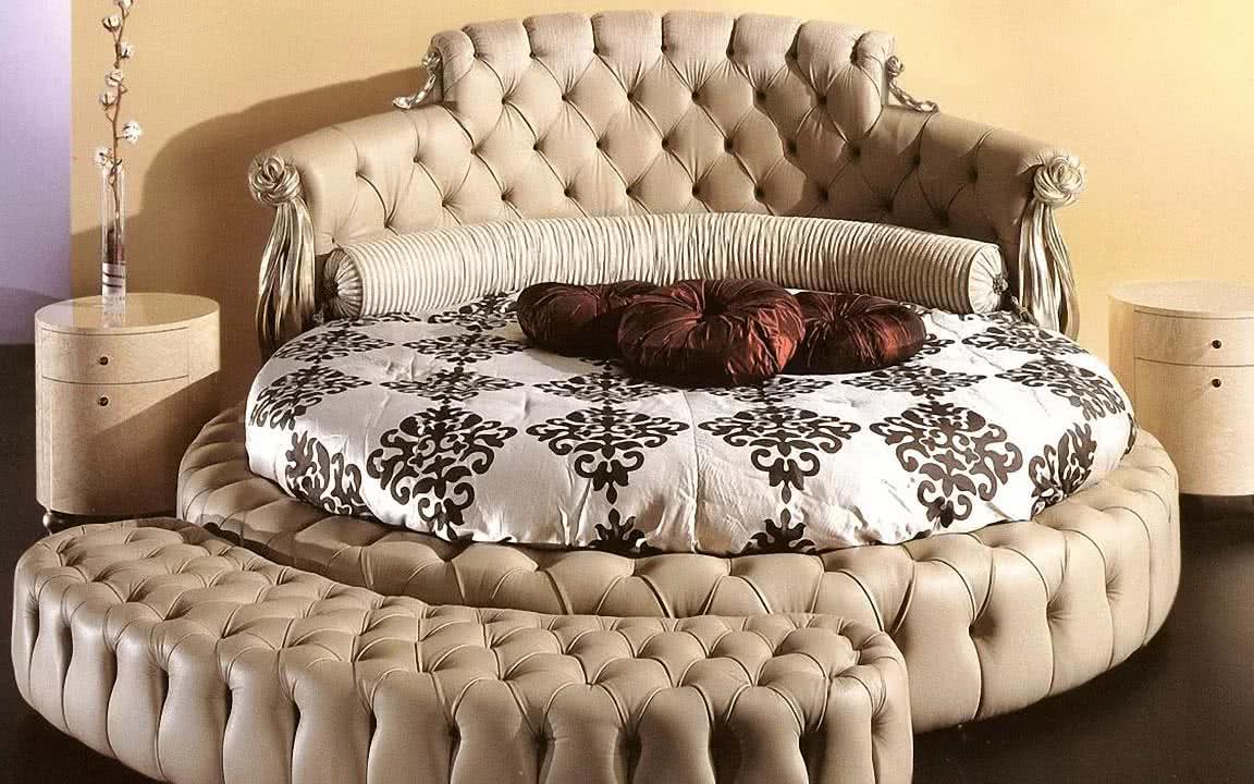 Круглая кровать в интерьере — современный комфорт!