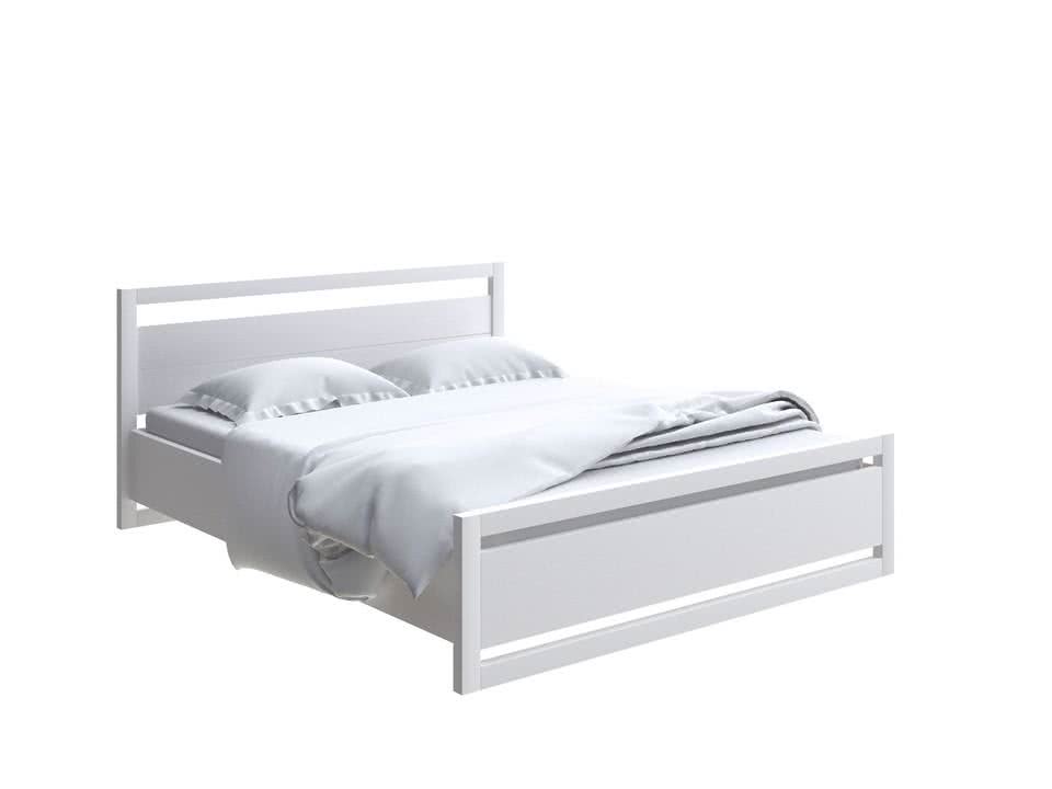 Кровать белая массив 120х200