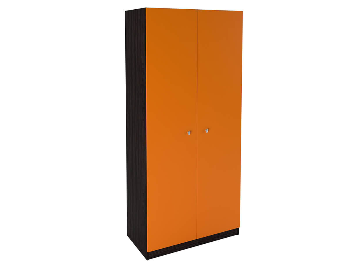 Напольный кухонный шкаф оранжевый