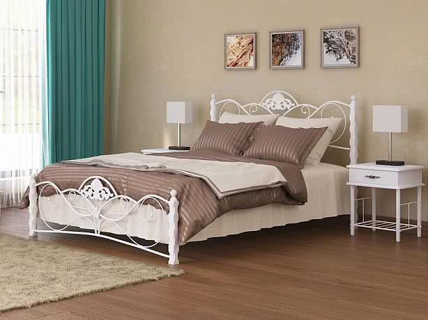 Кровать Garda 2R 120 х 200 см белый/белый металл от производителя — цены фабрики, доставка