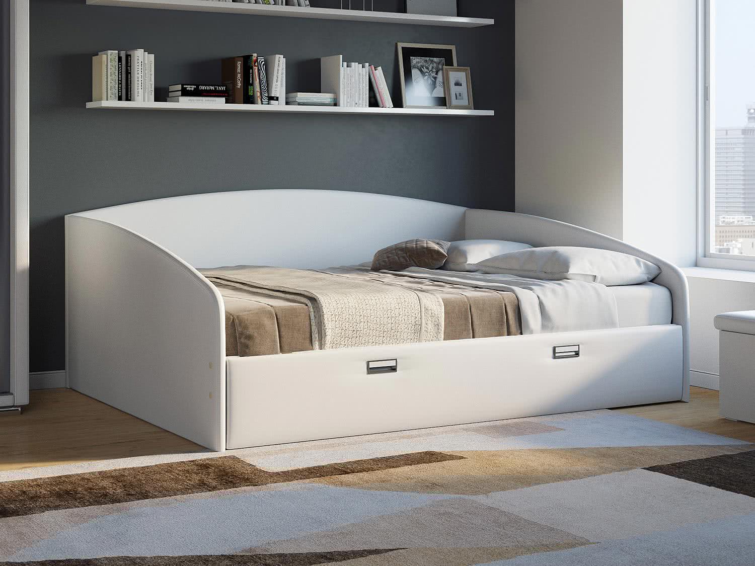 Кровать Орматек Bono (экокожа стандарт) белый цена — лучшие модели в каталоге