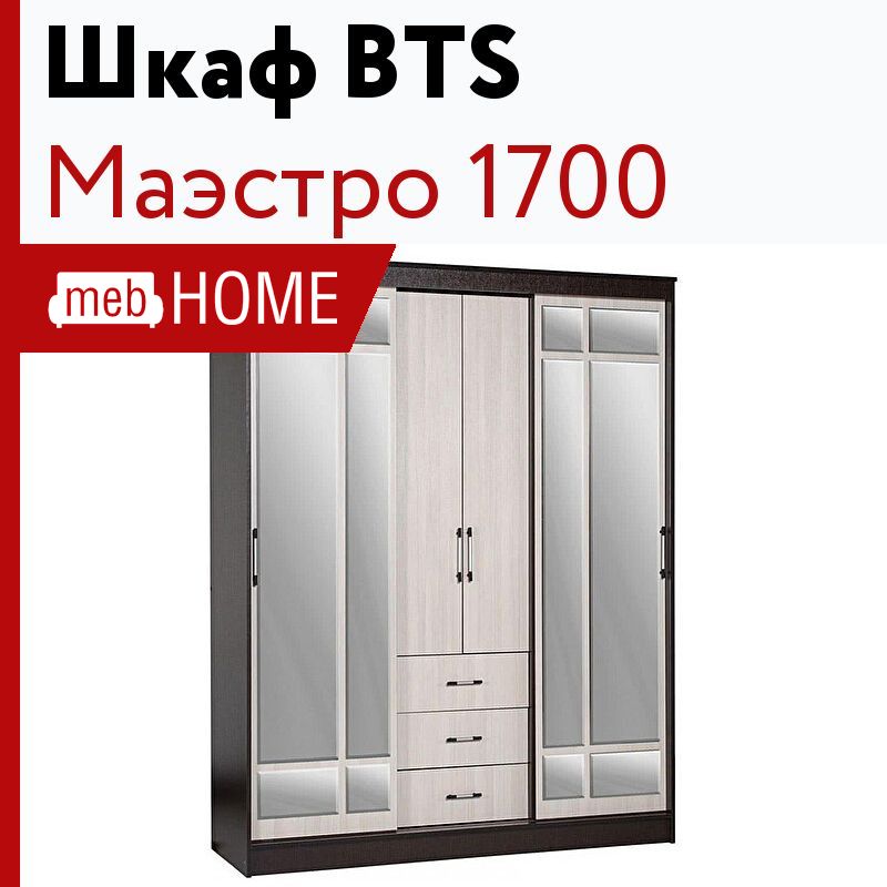 Шкаф купе для одежды bts маэстро