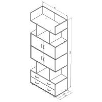 Шкаф комбинированный Формула мебели Дельта 5.03
